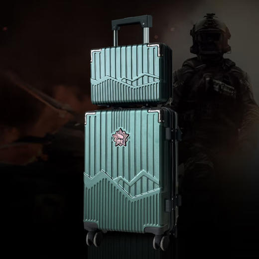 20寸新征途双层行李箱拉杆箱   双层设计  经典款式  搭配静音万向轮  让你的出行轻松自在又亮眼 商品图3