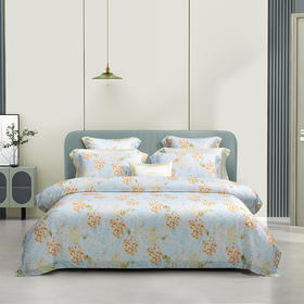 万事利 双丝床品 心动花园四件套