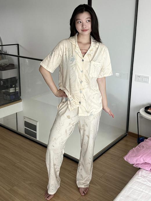 【现货】莱赛尔天丝棉家居服，植物印染长裤款！不退可换码~ 商品图4