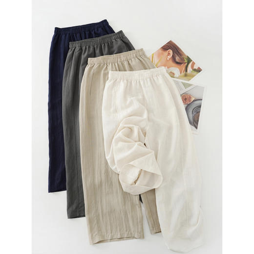 SUTUS天丝亚麻裤丨莱赛尔纤维 慵懒随性肌理感 文艺风 商品图6