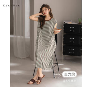 可人儿小众设计师新款奥力绵女士睡衣夏季少女睡裙可外穿家居服