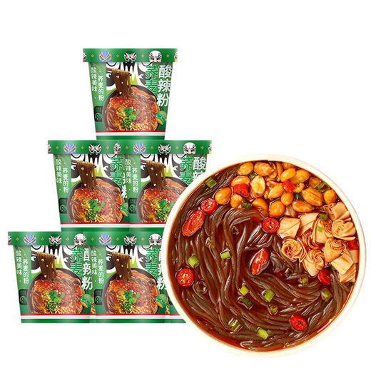 班干部荞麦酸辣粉163克 商品图0
