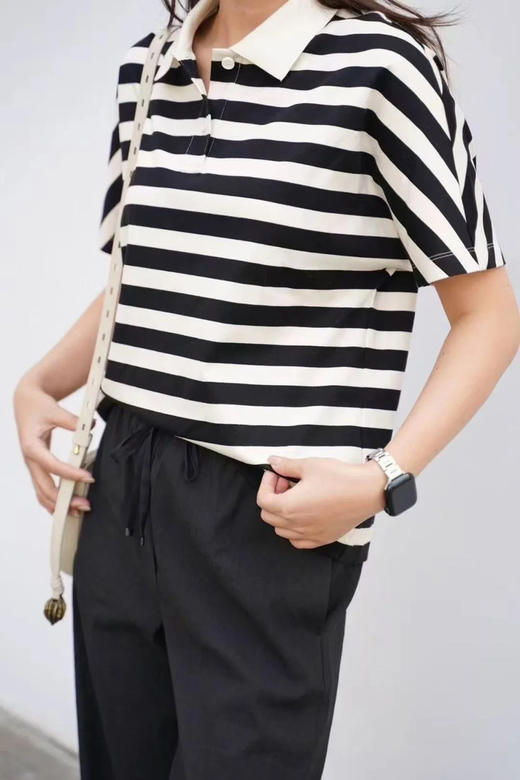 【高品质私服】【IC棉条纹针织布POLO衫】条纹别致，通勤与休闲的完美融合G1378-CC【无标出货 介意慎拍】 商品图12