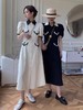 超值购【诗铭洛可】W471长款连衣裙小香风排扣赫本裙子A10-1 商品缩略图0