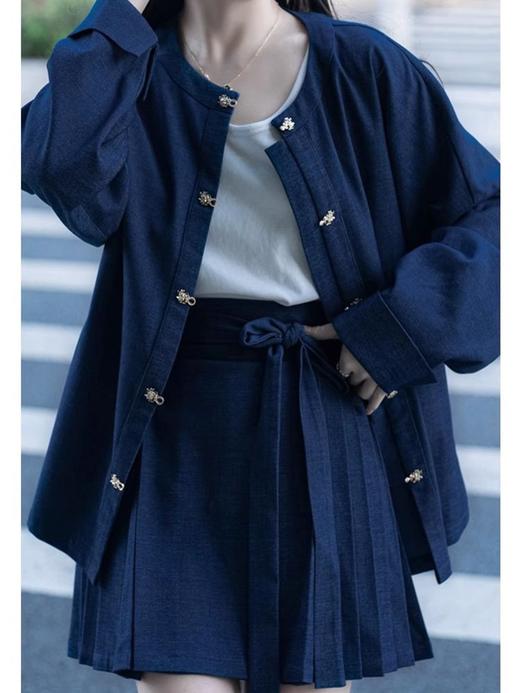 裁缝学苑AH05圆领弓袋袖衬衫纸样改良马面裙短裙汉服打版裁剪样板图纸 商品图2