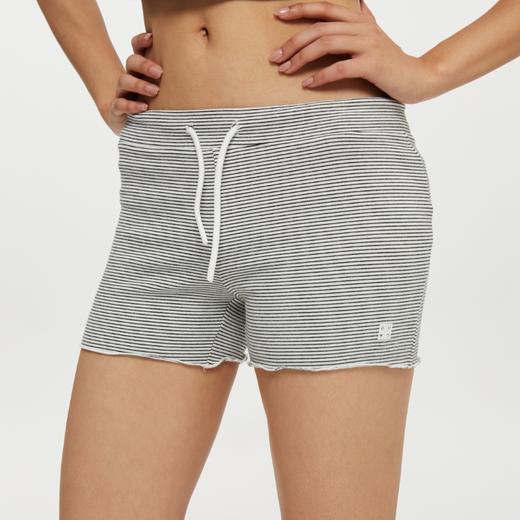 oneup条纹弹力花边短裤 商品图3