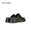 Dfuse迪芙斯2025秋季新款圆头铆钉坡跟凉拖鞋时尚厚底包头穆勒鞋DFD3110025 商品缩略图13