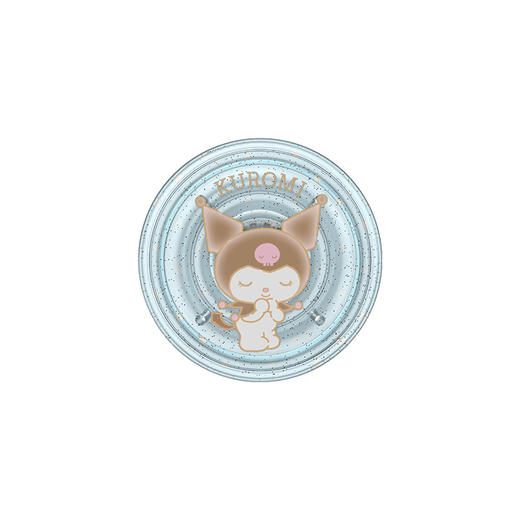 【漂浮魔法屋】轻轻祈愿中 PopSockets X Kuromi 合作系列 POPGRIP泡泡骚手机粘贴式气囊支架 Glitter闪粉亮片系列 蓝色  波点 商品图2
