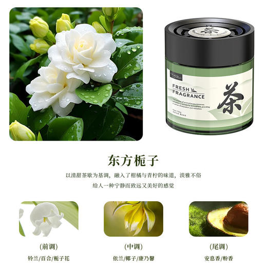 【家用车载持久香薰】茶香香氛汽车固体香膏 两用空气净化除臭除异味香 商品图3