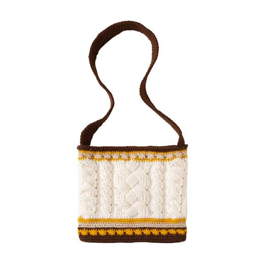 苏苏姐家麻花斜挎包手工diy编织钩针腈纶线毛线团自制包包材料包 商品图3