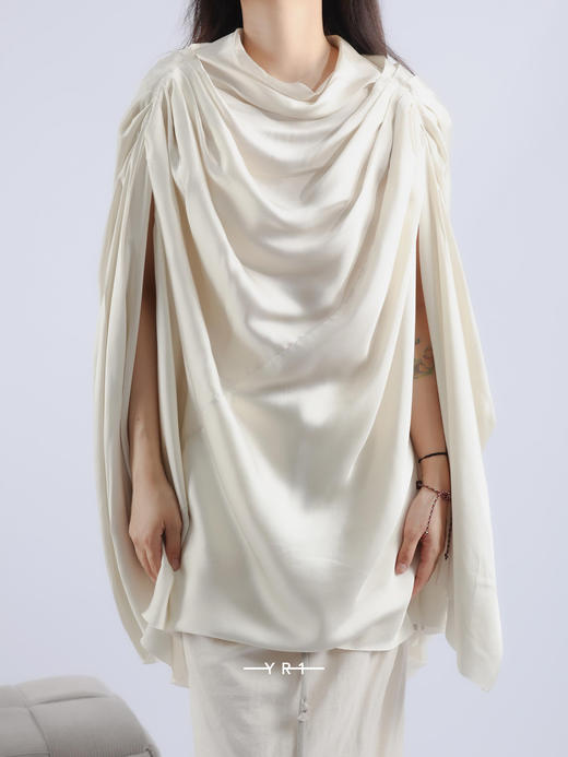 Rick Owens | HOLLYWOOD秀款褶皱衬衫 商品图1