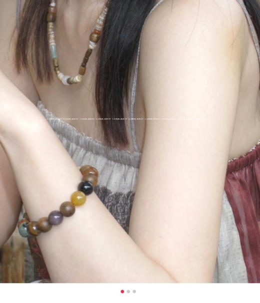 高版本赵露思董洁沉香手串小猫眼 宇宙多宝石052312 商品图5