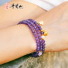 牛首山幸运水晶紫水晶莲蓬珍珠多圈手链创意礼物精致景点同款 商品缩略图3