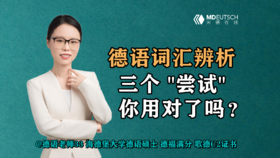 【德语词汇辨析】三个“尝试”，你用对了吗？
