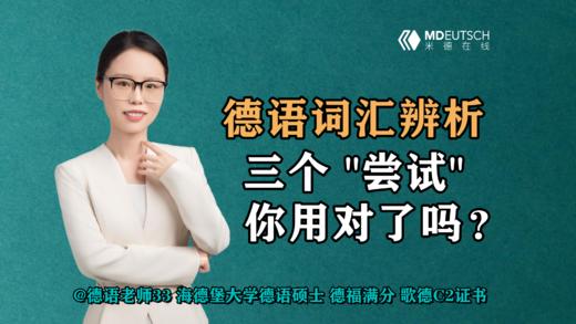 【德语词汇辨析】三个“尝试”，你用对了吗？ 商品图0