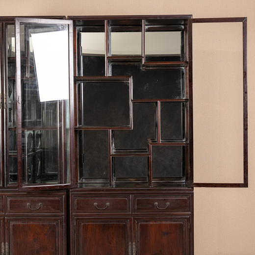 民国	红木博古柜（一对） 商品图1