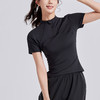 跃牌【瑜堂系列】春夏新款户外跑步瑜伽短袖T恤半拉链显瘦高弹健身服JYWD018 商品缩略图1