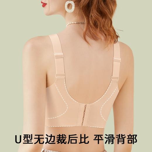 月色蜜意 舒适文胸(VIP)  反重力提拉粉底液内衣无痕抹胸聚拢无钢圈内衣防下垂文胸罩 商品图4