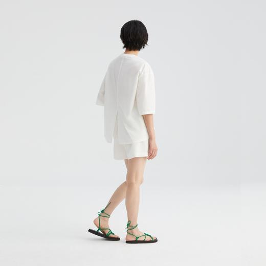 2楼素然轻薄拼接棉布宽松T恤吊牌价1250 商品图1