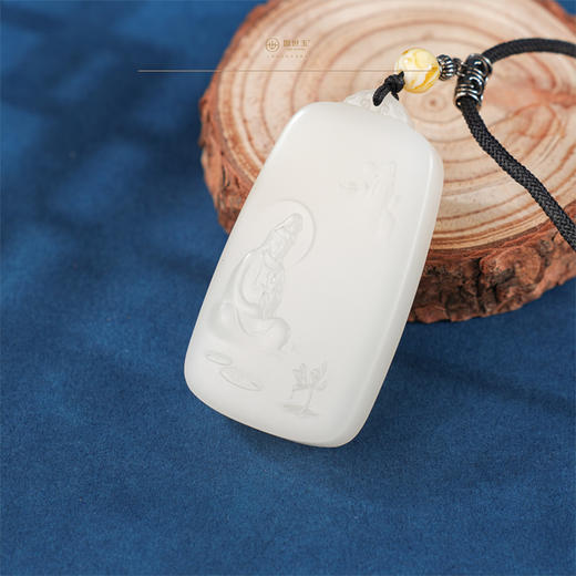 新疆国玉盟世玉【禅韵观音】和田玉挂件【带证书·顺丰物流】 商品图1