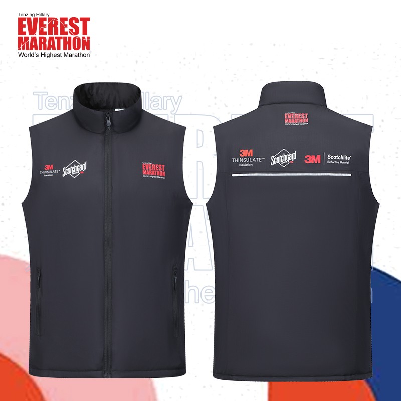 珠峰马拉松限定款完赛马甲男女同款户外跑步运动越野跑比赛纪念元素设计防风轻薄柔软贴肤保暖（有赠品）