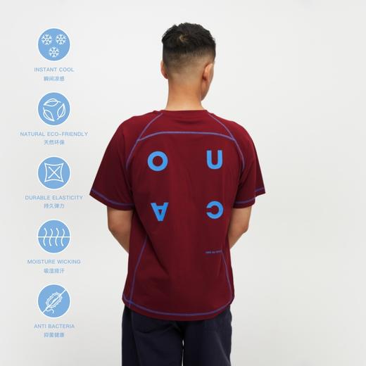 oneup凉感7A抗菌撞色线短袖T恤 商品图1