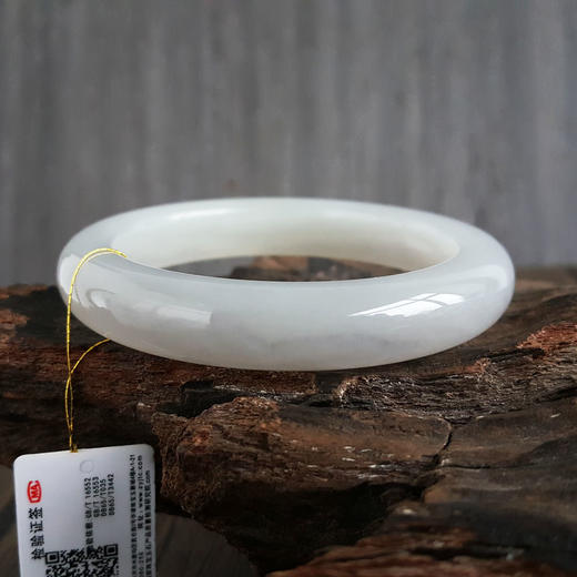 【天然正品】天然无杂裂青海料烟紫56号和田玉手镯女士现售价：1880！120525NJM18 商品图7