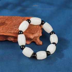 新疆国玉盟世玉【回纹藏安】桶珠手串【带证书·顺丰物流】