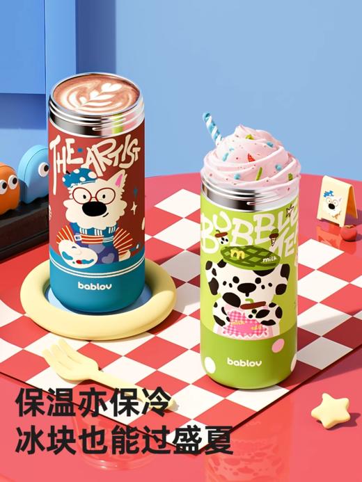 bablov保温杯女生高颜值吸管杯便携水杯学生礼物保冷杯子2025新款 商品图3