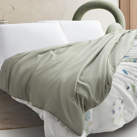 水星家纺 DH花朝半夏莱赛尔蚕丝夏被 商品图9