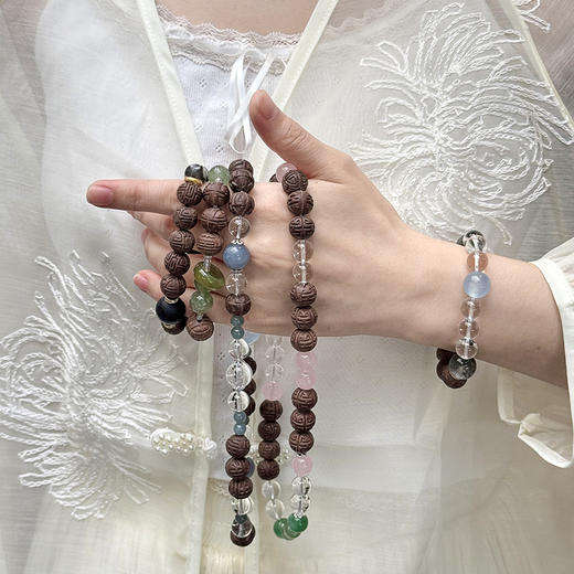 美学养生【贺福安-新 中式手串】草本环绕  古法配方 以香养心 商品图4