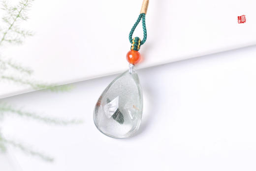 绿幽灵水晶吊坠  配精美挂绳 商品图2