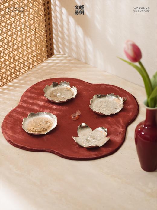 暄桐文房 四时如锦 香盘 杯托 第二辑 白铜 商品图3