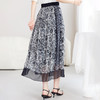 真丝乔其高腰印花中长裙，百搭桑蚕丝半身裙SM-72599992 商品缩略图2