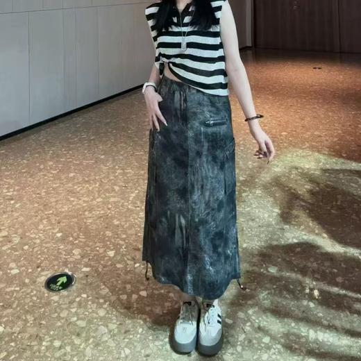 NZ设计感面料工装长半裙（灰）夏季151090160321 商品图0