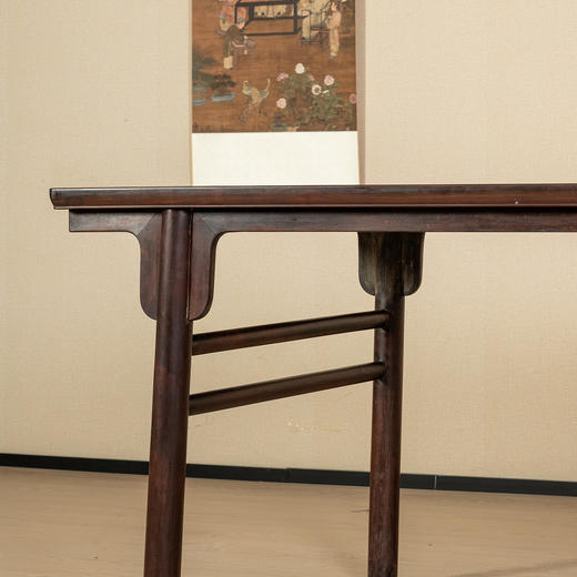 清	红木夹头榫刀牙板大画案 商品图2