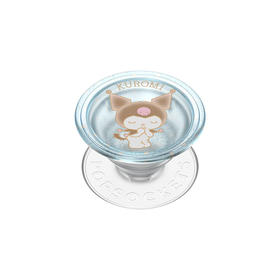 【漂浮魔法屋】轻轻祈愿中 PopSockets X Kuromi 合作系列 POPGRIP泡泡骚手机粘贴式气囊支架 Glitter闪粉亮片系列 蓝色  波点