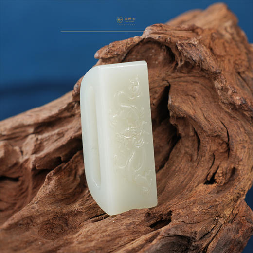 新疆国玉盟世玉【君子雅致】白玉腰扣【带证书·顺丰物流】 商品图4