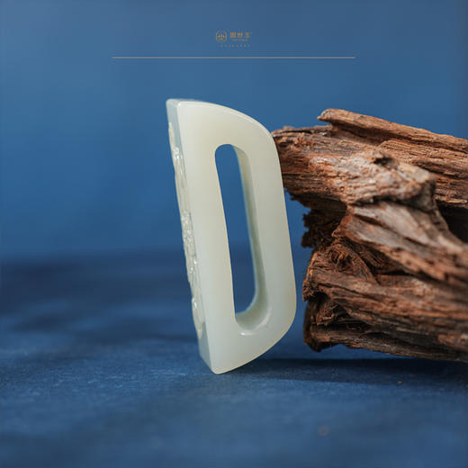 新疆国玉盟世玉【君子雅致】白玉腰扣【带证书·顺丰物流】 商品图3