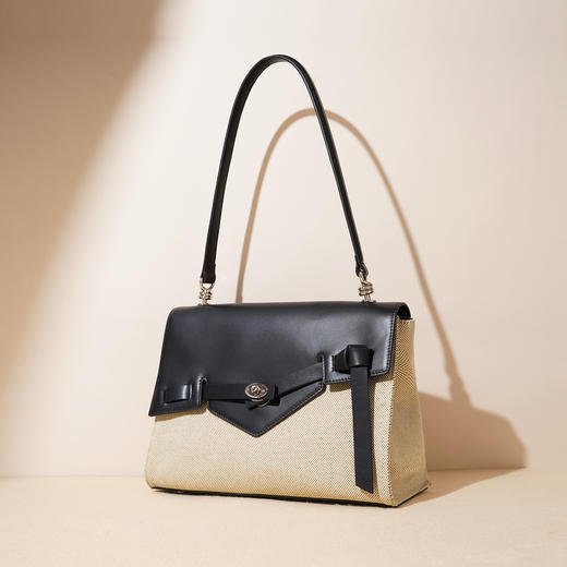 【预售3天】2025年新款休闲单肩包百搭时尚方包小众设计邮差包F9949B 商品图1