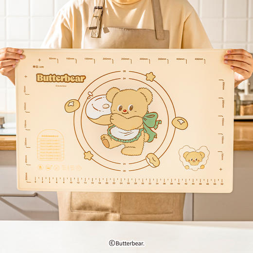 摩登主妇黄油小熊硅胶揉面垫食品级面板烘焙工具加厚擀面垫 商品图3