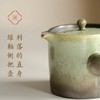 米马杂货 利落的直身绿釉侧把壶 160ML 葫芦形紫砂壶承 老竹盖置 商品缩略图1