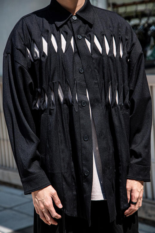 S512425383镂空衬衫外套 商品图1