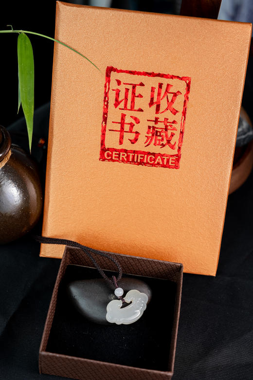 【中国玉雕大师魏玉忠大师亲研】 天然玉石和田玉项链 温润滋泽细致光滑 双证可查 商品图10