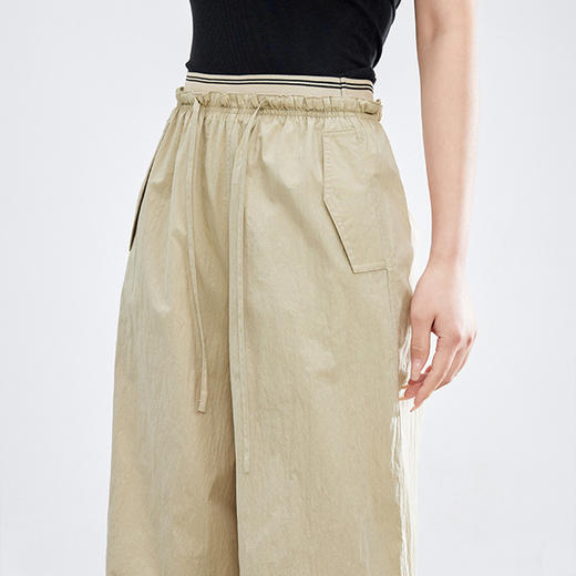 【专属特价】熙世界户外穿搭运动阔腿裤薄款女夏季宽松工装风休闲裤2025年新款 商品图4