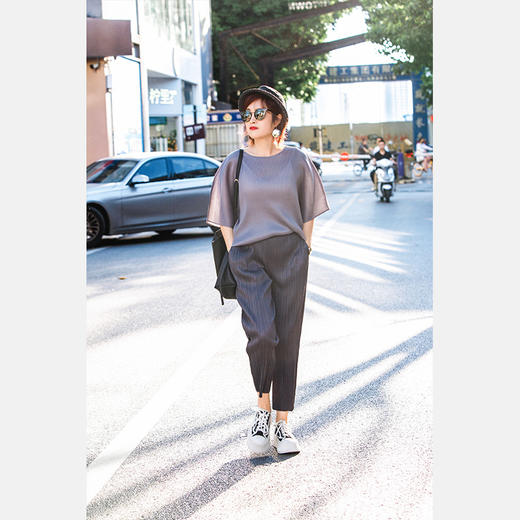 三宅褶皱套装 商品图0