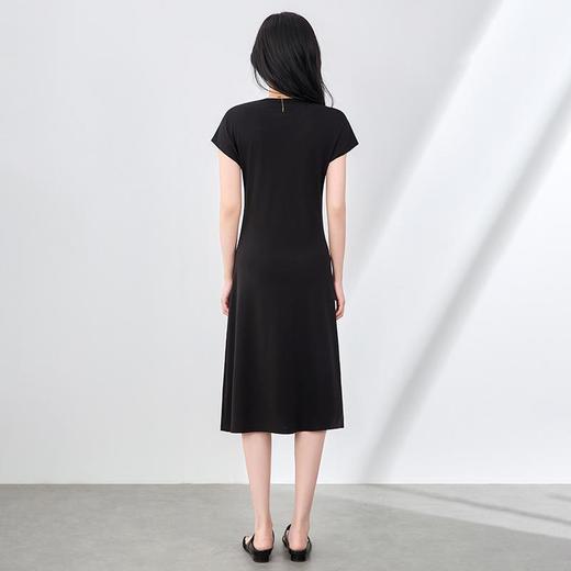 「高货wl」全新升级【铂金会员284/天猫379/差价95】(11747)洛诗琳赫本风立裁收褶连衣裙2025夏季修身显瘦休闲裙子wl11747 商品图1