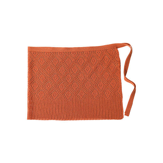 绽放女装341朵/【甜茶系列·三小只】冰镇亚麻镂空毛织系带屁帘 商品图3