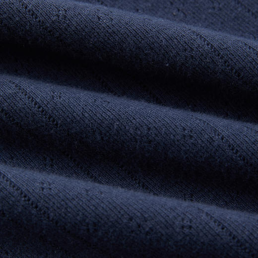 ROMI STUDIO“法式优雅”全棉坑条肌理花边方领短袖T恤 RWCRSM2756 商品图4