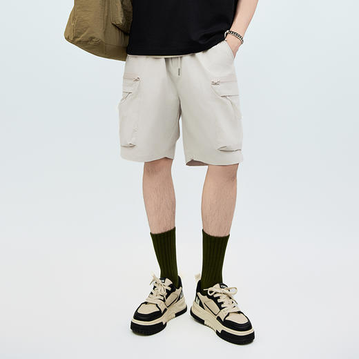 【新品上市】HX 夏季休闲五分裤微宽松版型S206522169101/02 商品图5